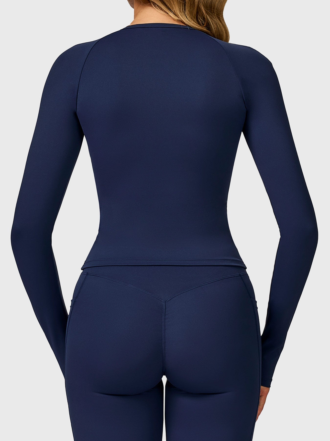 Haut Sculptant à Manches Longues