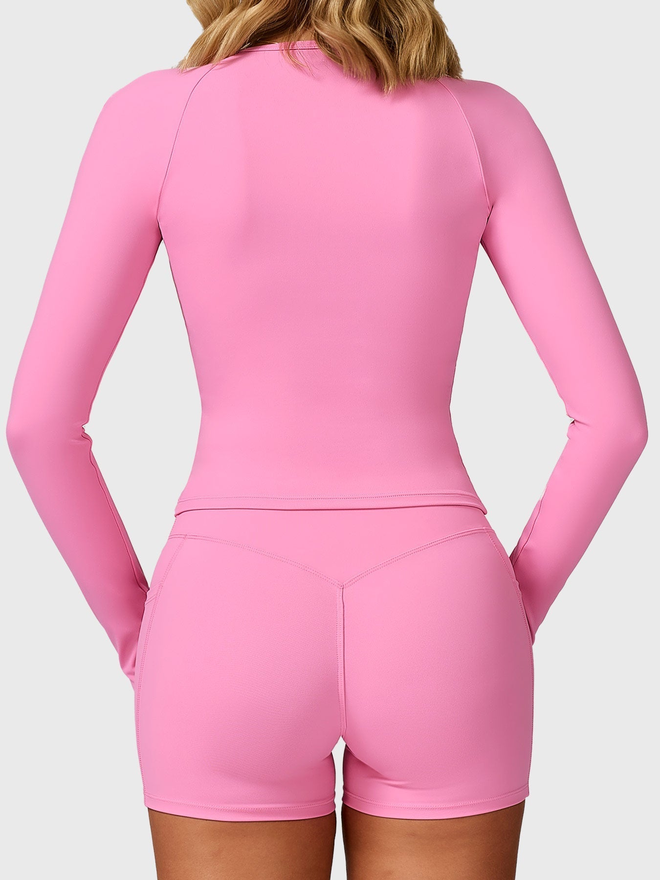 Haut Sculptant à Manches Longues